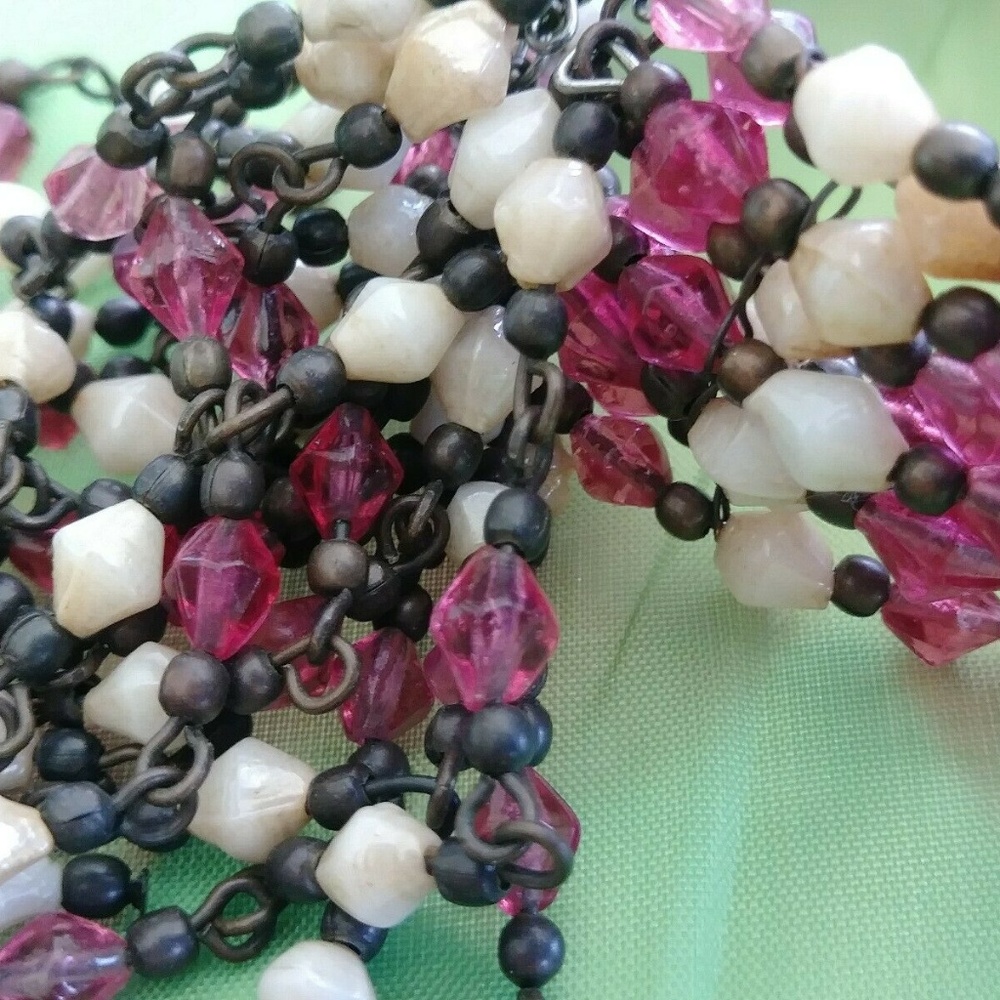 Bohemian Multi-Layer Statement Beaded Bracelet - image 7